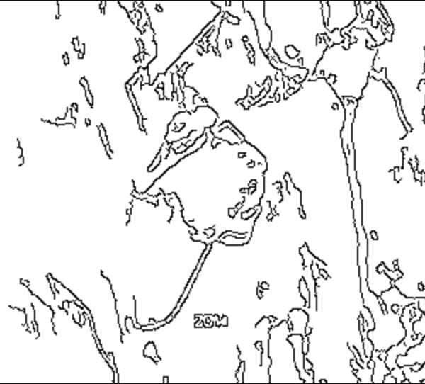Map of Chalet Le Paz lake estate